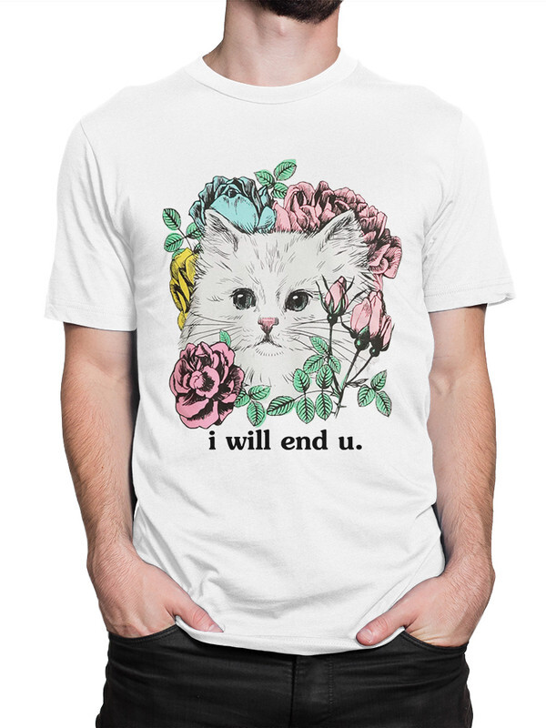 фото Футболка мужская dream shirts i will end you белая 2xl