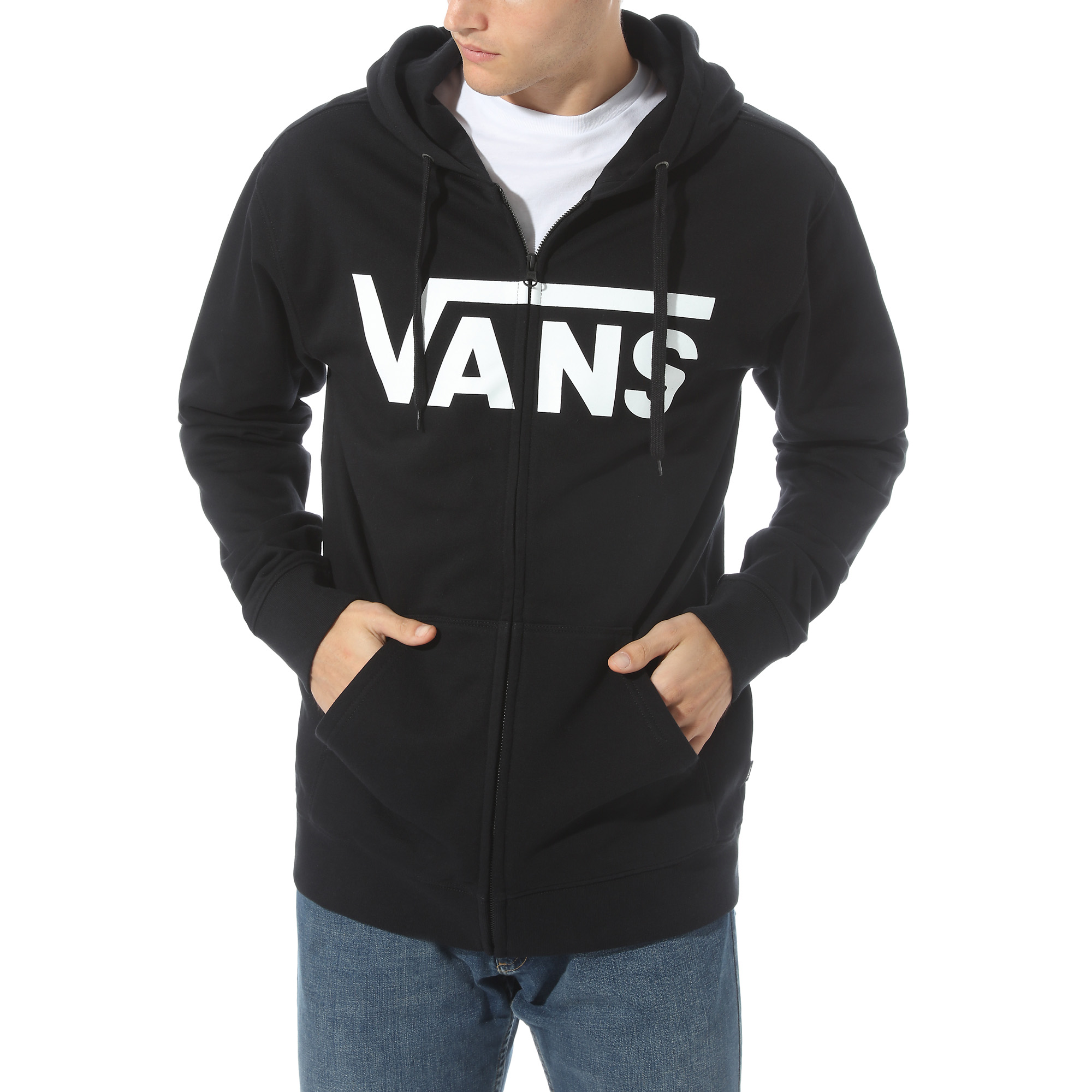 

Худи мужское Vans MN VANS CLASSIC ZIP Black/Whit черное M, MN VANS CLASSIC ZIP Black/Whit