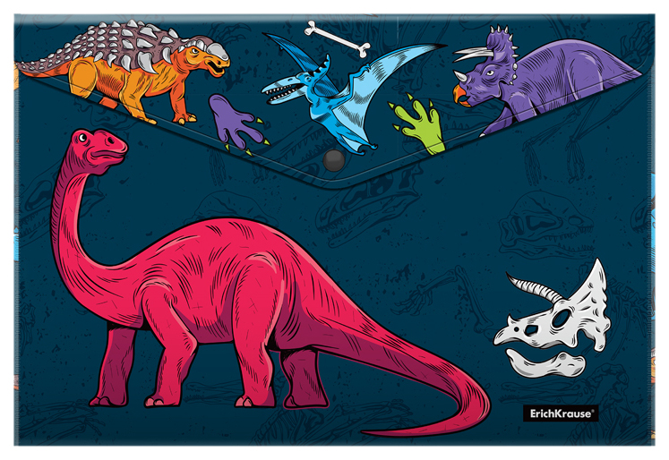 

Папка-конверт ErichKrause Dino Planet 55402, Разноцветный, 895-715
