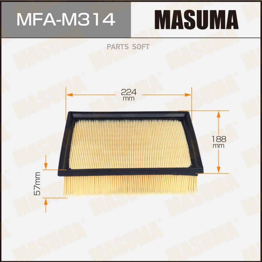 Воздушный фильтр A3034 MASUMA MITSUBISHI ECLIPSE CROSS / GK1W (1/40)