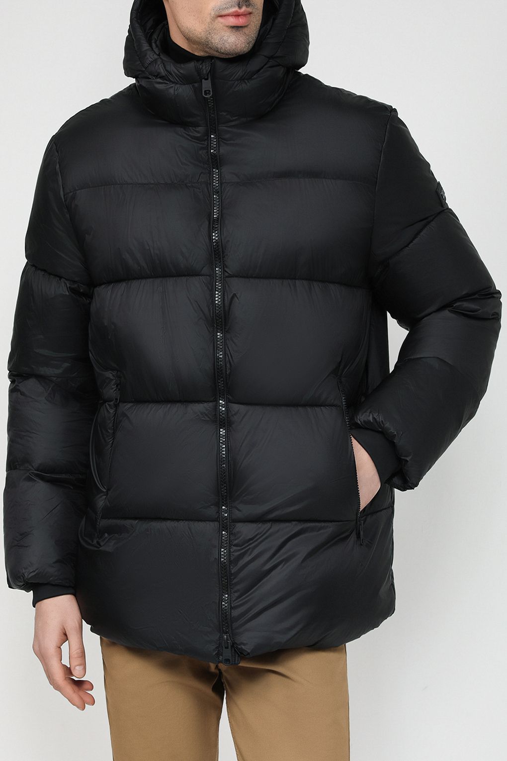 

Куртка мужская Cinque 44343094 черная 2XL, Черный, 44343094