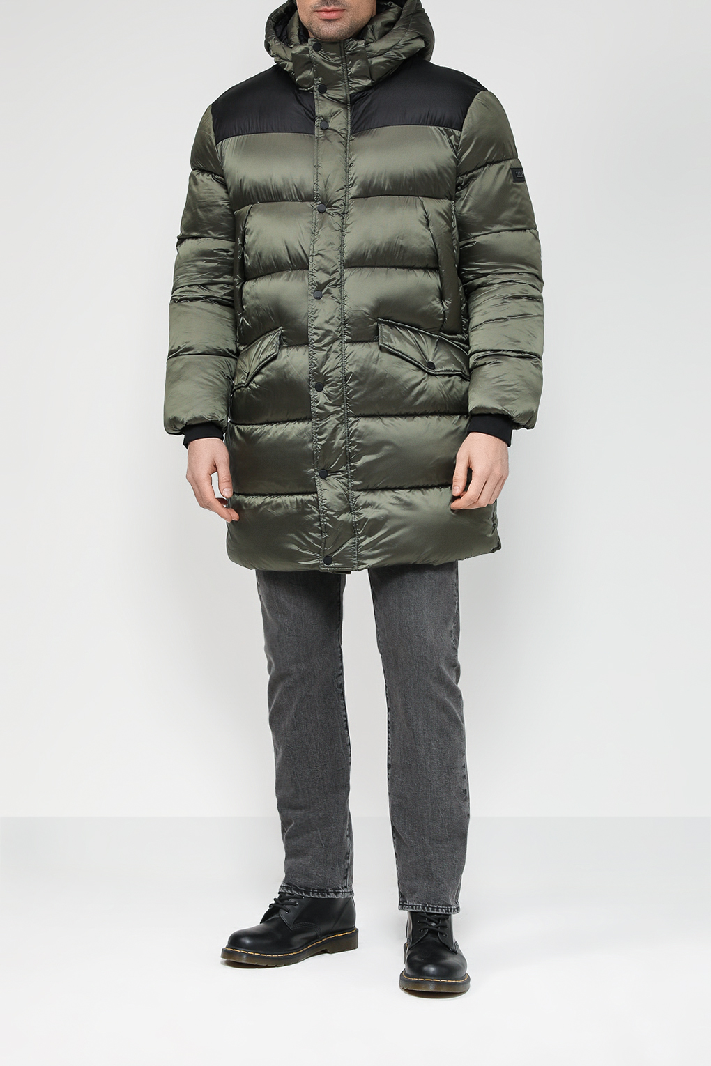 

Куртка мужская Cinque 44353094 зеленая 2XL, Зеленый, 44353094