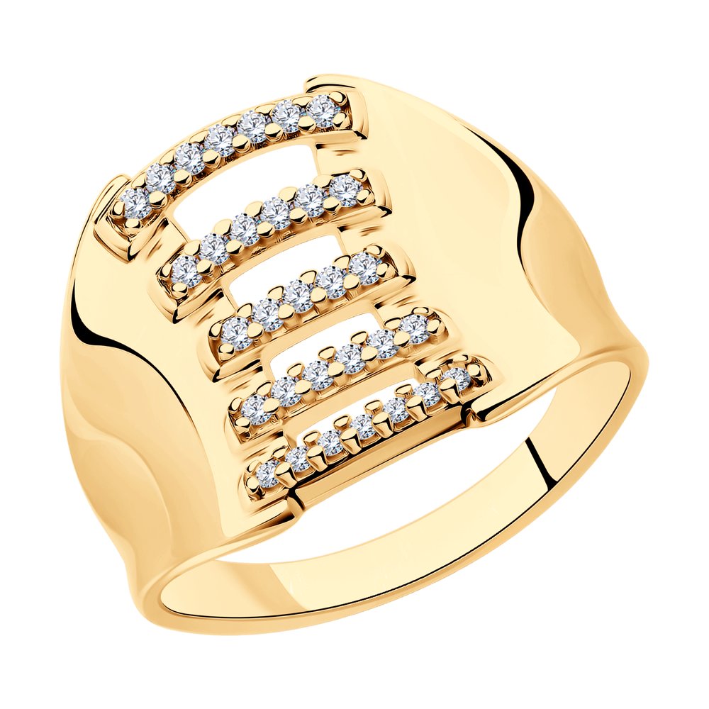 

Кольцо из серебра с фианитом р.  SOKOLOV 93010893, 93010893