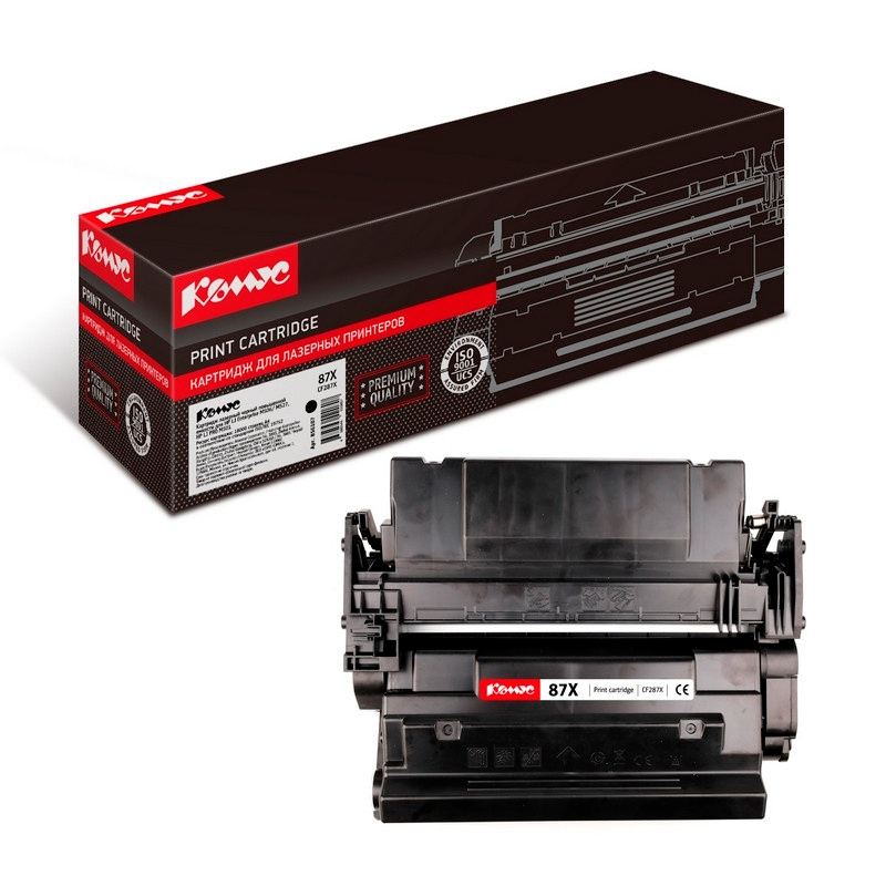 Картридж для лазерного принтера Комус LJ M506, M527 (CF287X) черный, совместимый