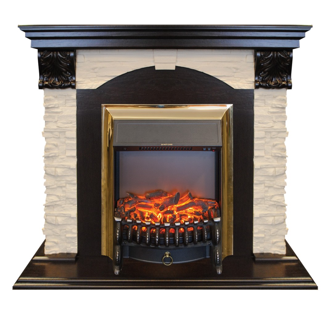 фото Электрический камин realflame dublin lux ao с fobos brass