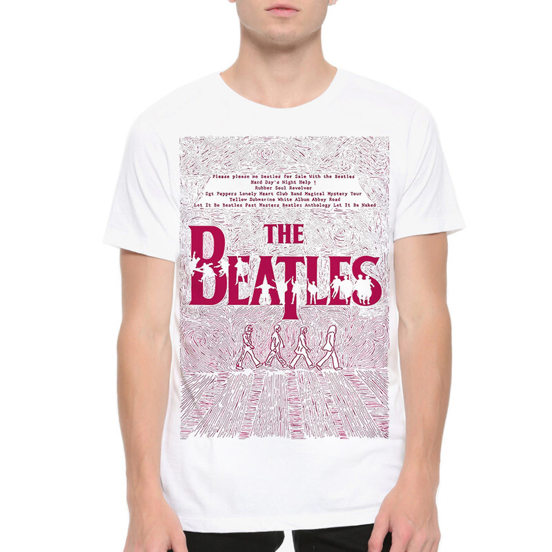 

Футболка мужская Dream Shirts The Beatles 9899156222 белая M, The Beatles 9899156222