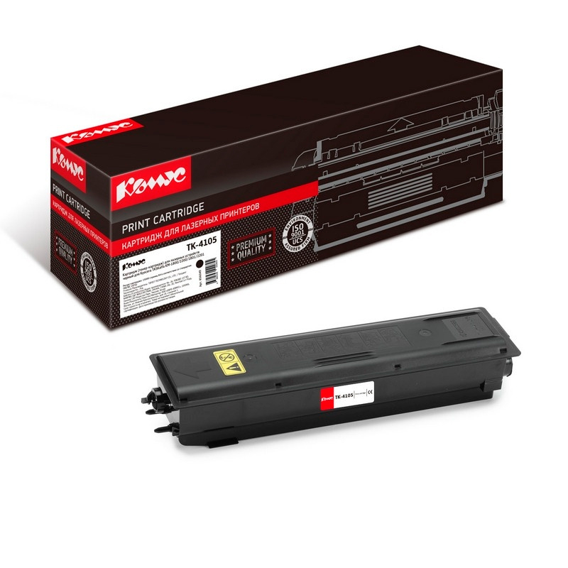 Картридж для лазерного принтера Комус TASKalfa 1800, 2200 (TK-4105) черный, совместимый