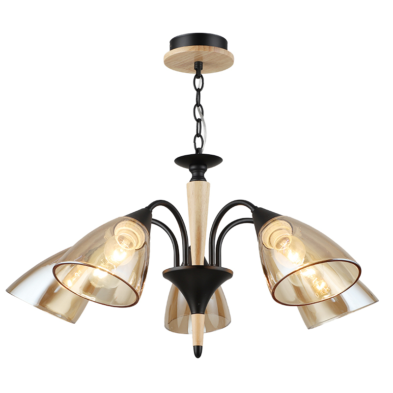 

Люстра Лас Светас 799732/5 BK+WOOD, 799732/5 BK+WOOD