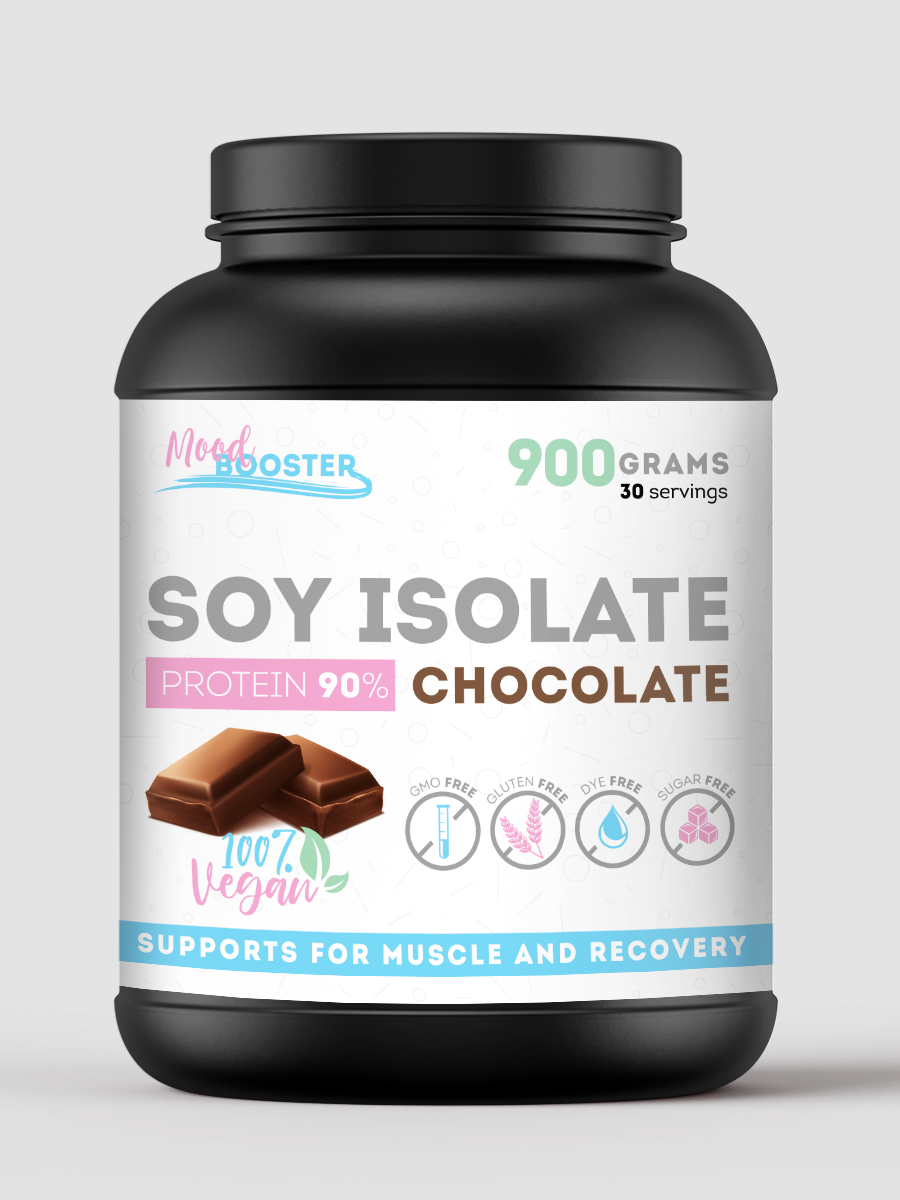 Протеин MoodBooster Изолят соевого белка со вкусом Шоколад 900г