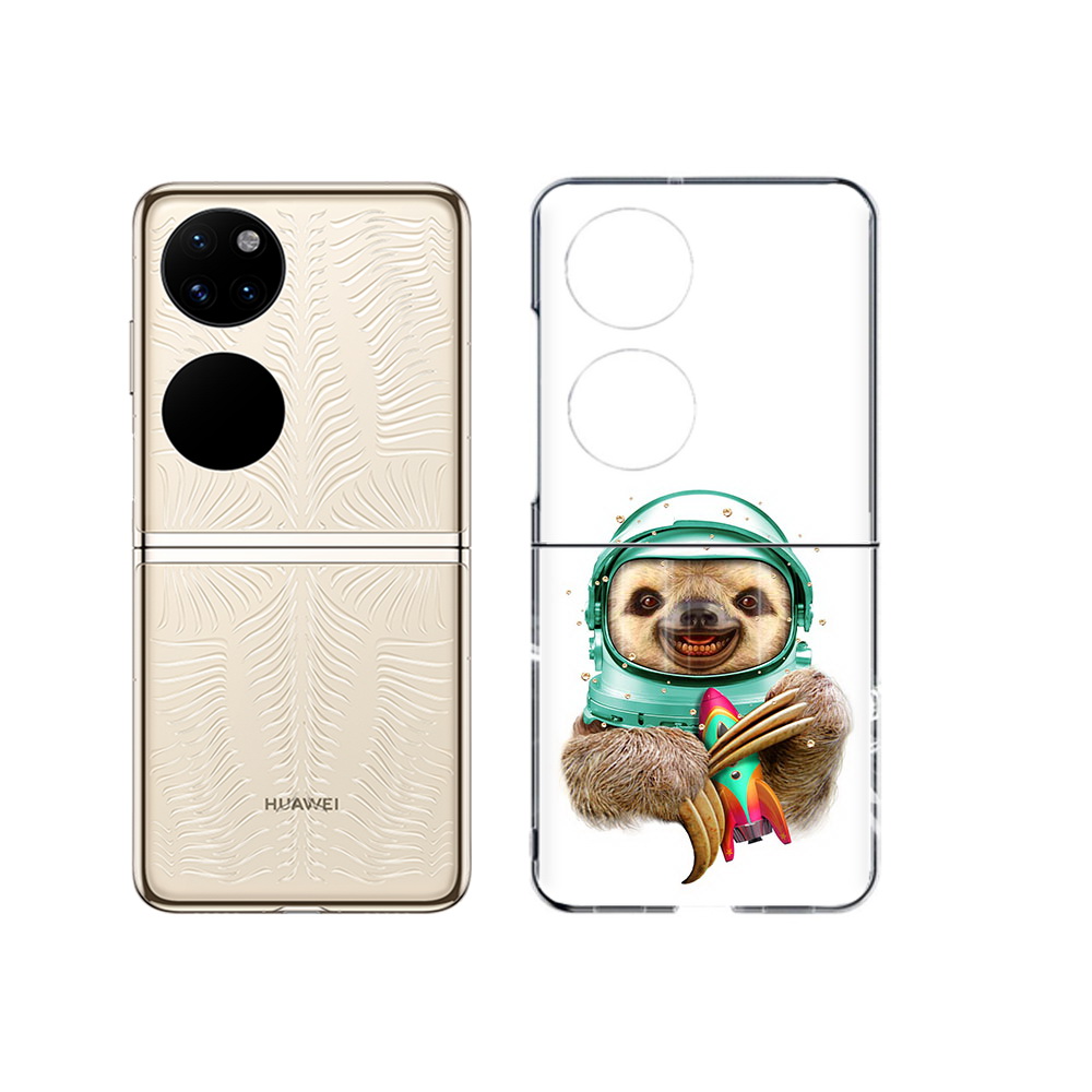 

Чехол MyPads Tocco для Huawei P50 Ленивец астронавт (PT225999.71.104), Прозрачный, Tocco