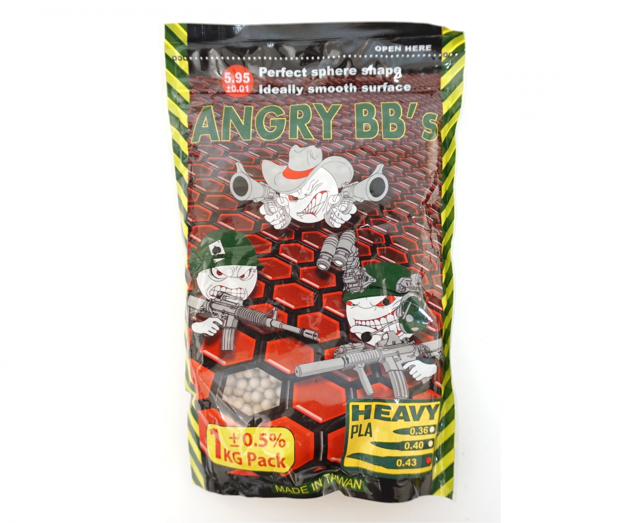 Angry BBs Шары Angry BBs 0,43 1кг. (2300 шт.) страйкбол (airsoft)