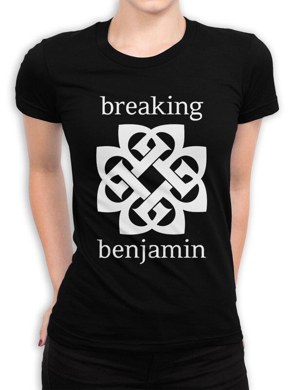 фото Футболка женская design heroes лого breaking benjamin черная 2xl