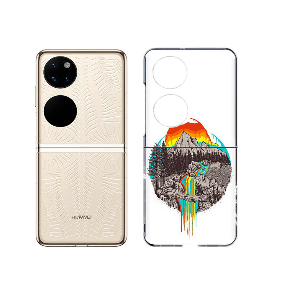 

Чехол MyPads Tocco для Huawei P50 Радужный водопад (PT225999.71.144), Прозрачный, Tocco