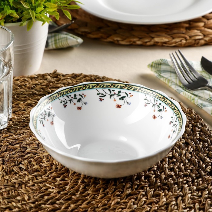 фото Салатник доляна «винтаж», 350 мл, 15×5 см