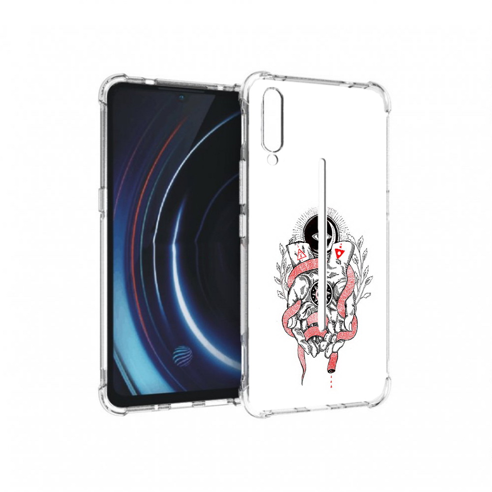 

Чехол MyPads Tocco для Vivo iQOO абстрация связанные руки (PT226955.389.213), Прозрачный, Tocco