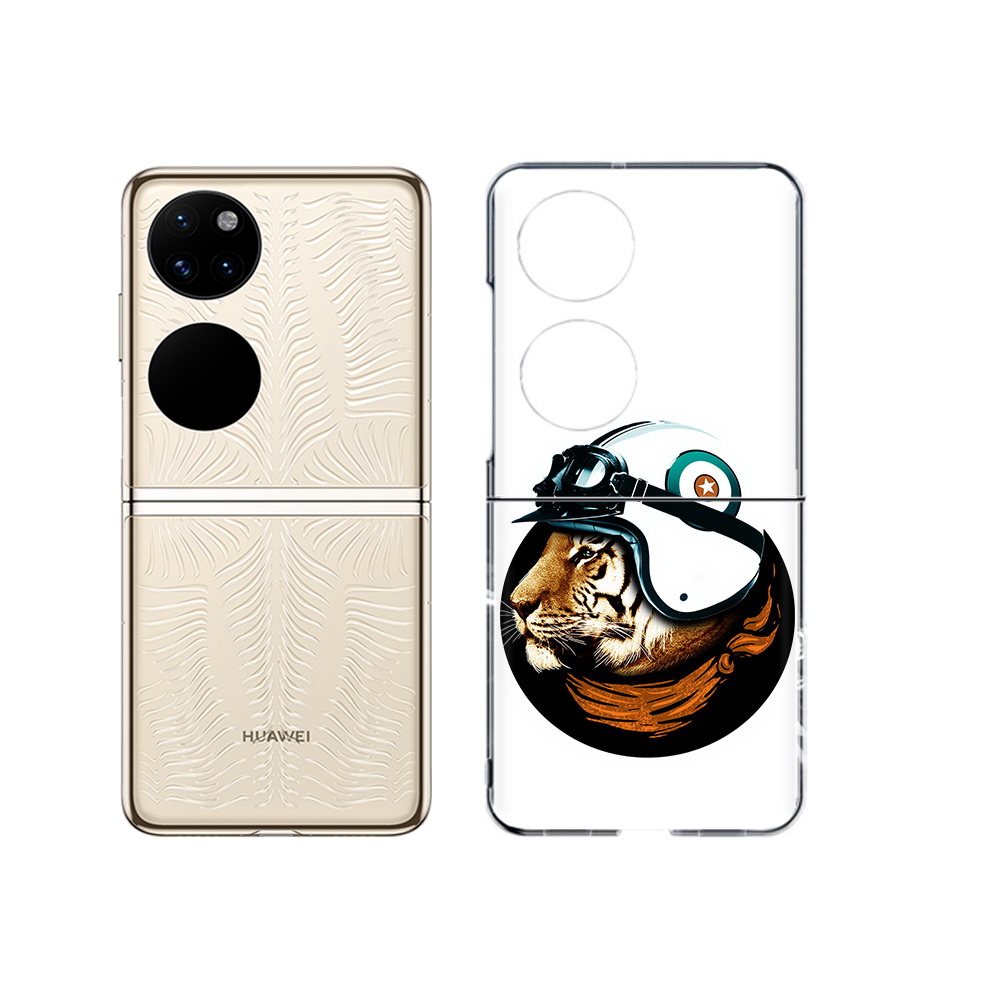 

Чехол MyPads Tocco для Huawei P50 Тигр в шлеме (PT225999.71.171), Прозрачный, Tocco
