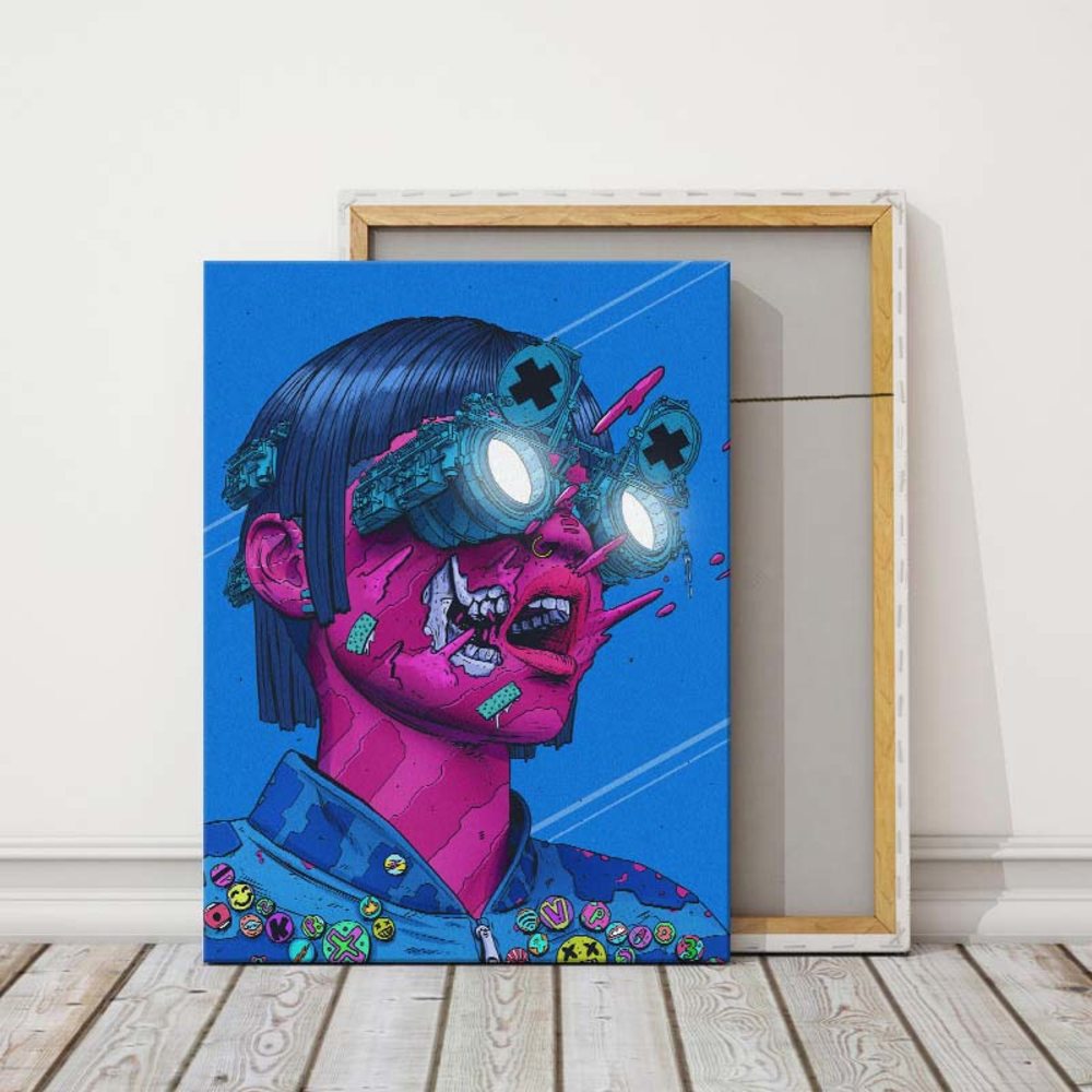 

Картина Red Panda Кислотный Стимпанк 40x60