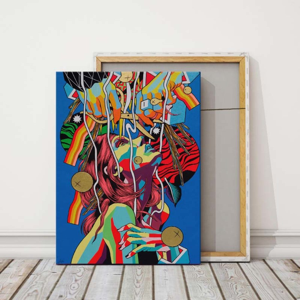 

Картина Red Panda Социальная Абстракция 40x60