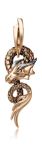 

Кулон из красного золота PLATINA jewelry 03-3111-00-000-1110-48, 03-3111-00-000-1110-48