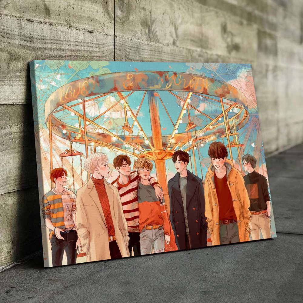 

Картина Red Panda Группа BTS Карусель 40x60