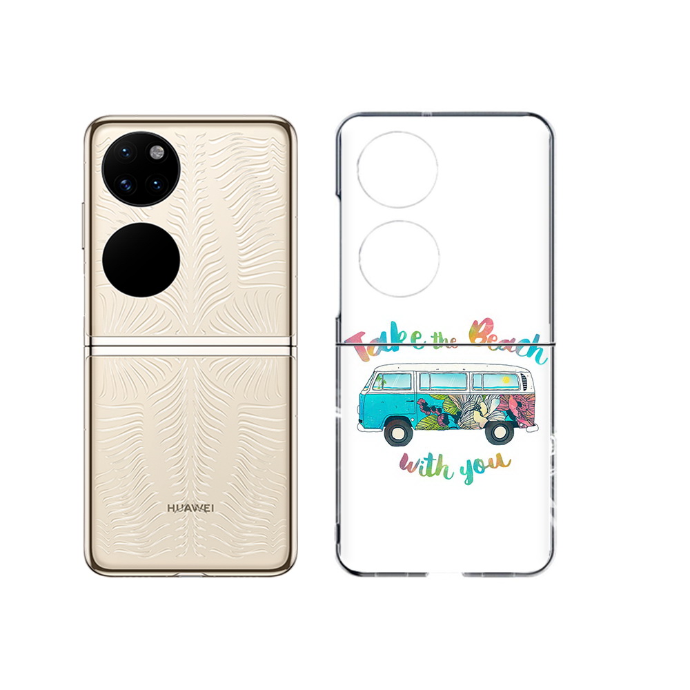 

Чехол MyPads Tocco для Huawei P50 Хиппи автобус (PT225999.71.190), Прозрачный, Tocco