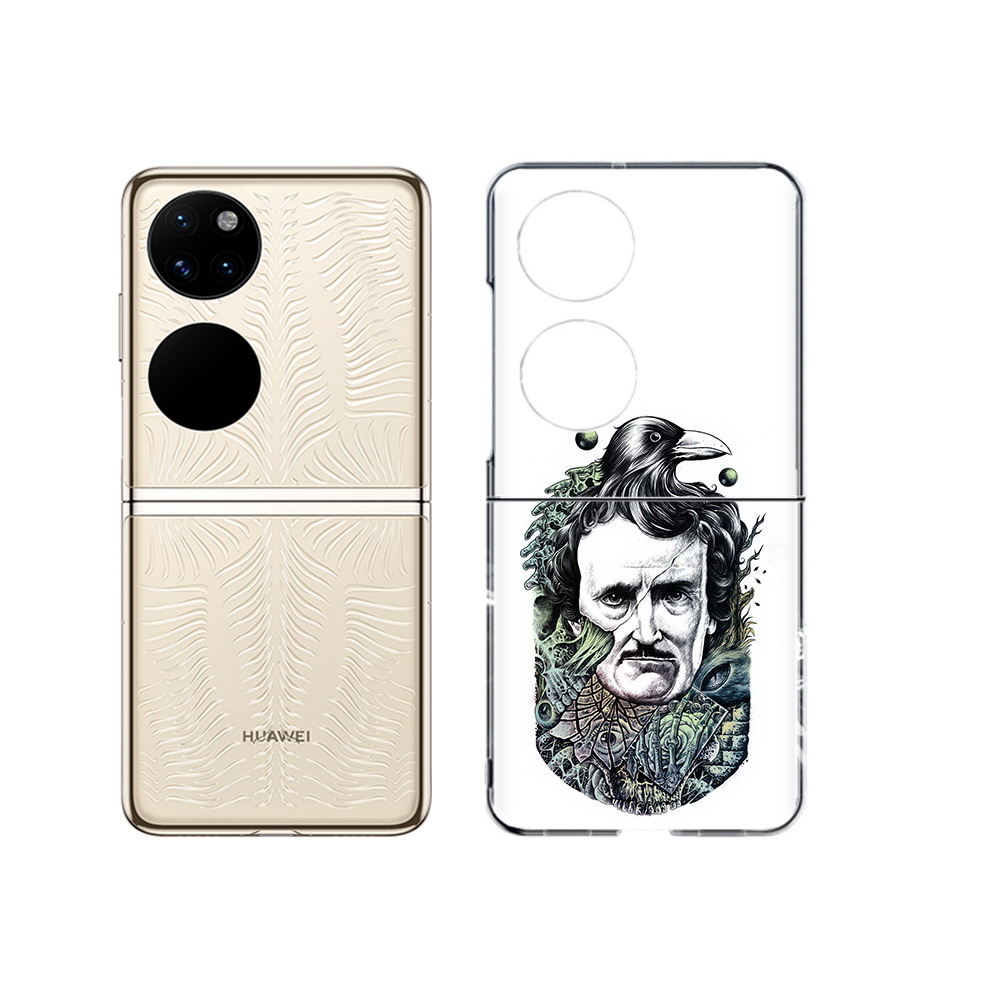 Чехол MyPads Tocco для Huawei P50 Эдгар Аллан с вороном (PT225999.71.203)