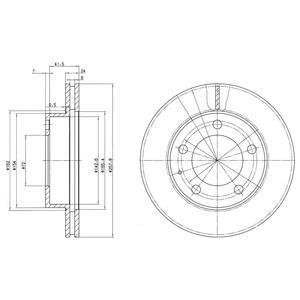 

Тормозной диск DELPHI BG2779