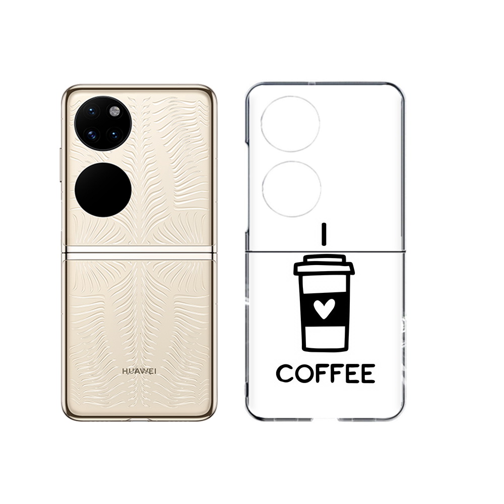 

Чехол MyPads Tocco для Huawei P50 Я люблю кофе (PT225999.71.206), Прозрачный, Tocco