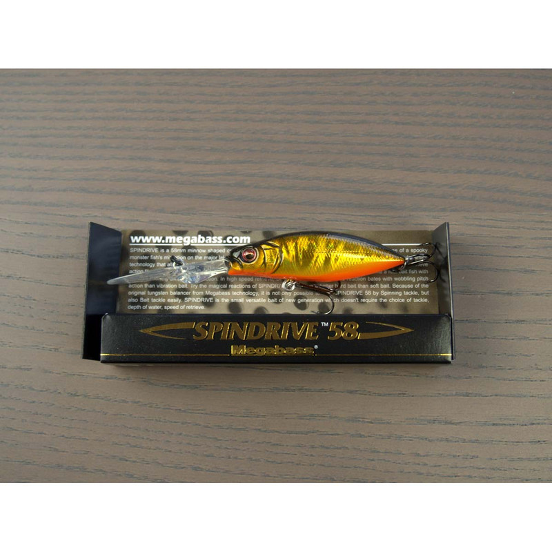 

Воблер Megabass Spin Drive 58F 5,8см 8,9гр GG Kinkuro, Spin Drive