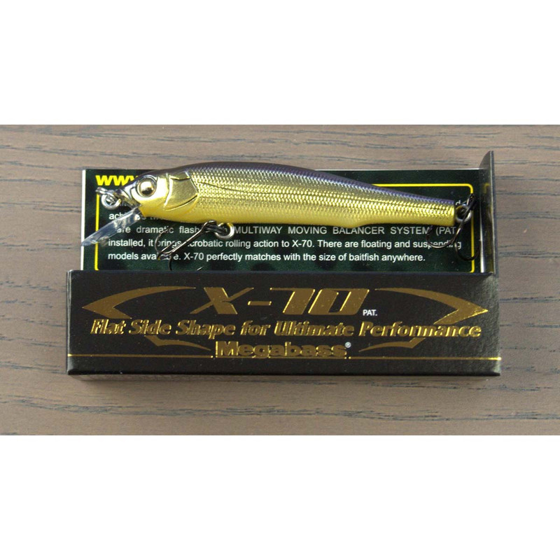 

Воблер Megabass X-70SP 7см 5,5гр M Champagne Kinkuro, X-70SP