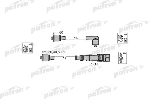 

Комплект проводов зажигания PATRON PSCI1001