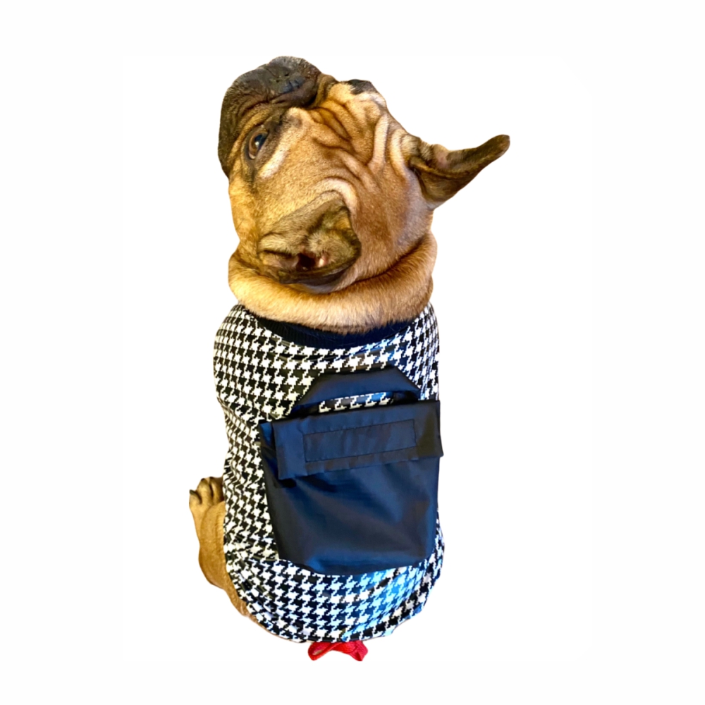 Куртка для собак FORBULLDOGY, унисекс, разноцветный, M, длина спины 31 см