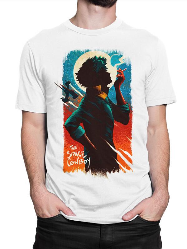 

Футболка мужская Dream Shirts Ковбой Бибоп белая S, Ковбой Бибоп