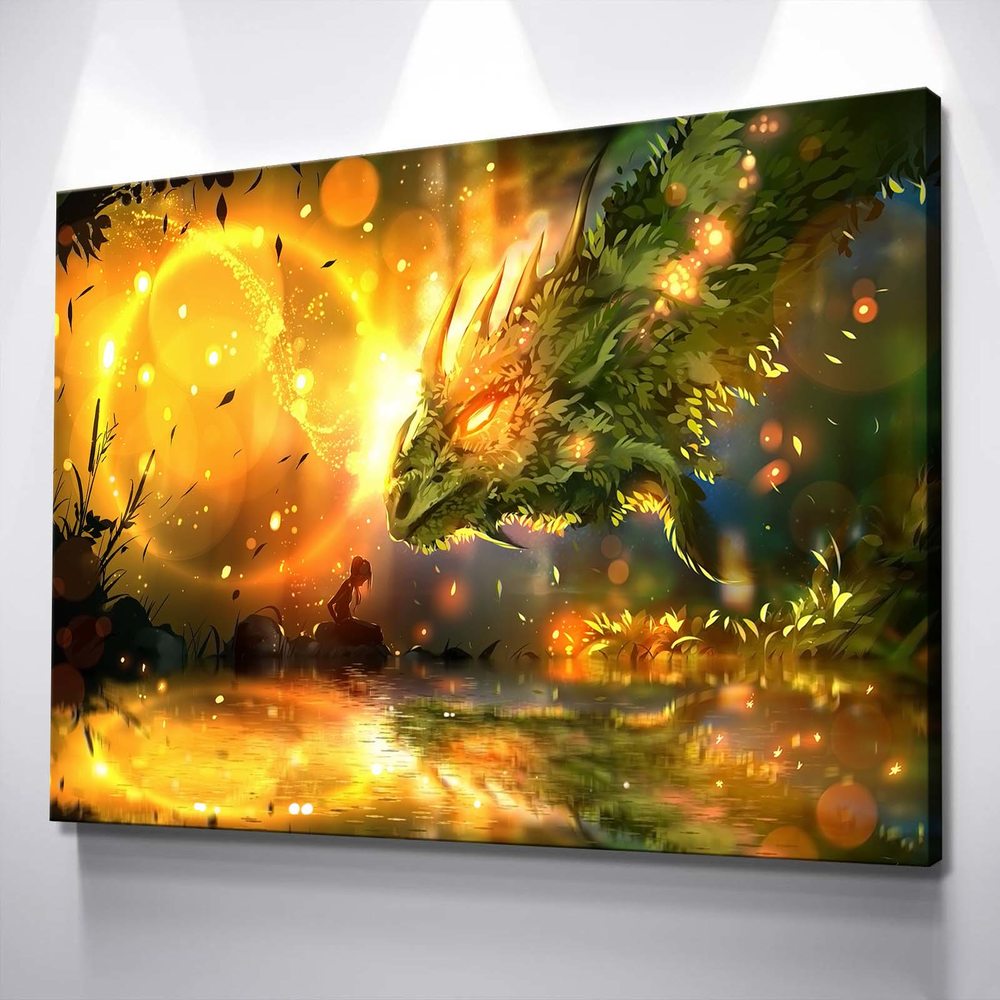 

Картина Red Panda Лесная Фея И Дракон40х60