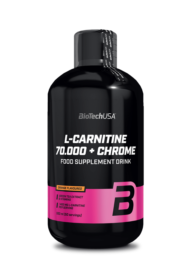 фото L-карнитин biotechusa l-carnitine + chrome concentrate 500 мл. апельсин