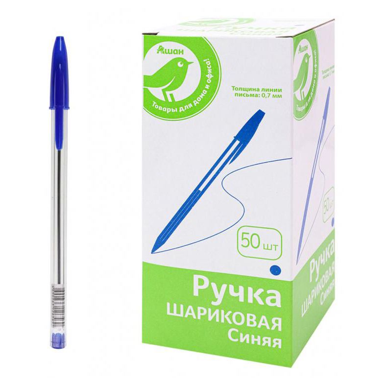 

Ручка шариковая Каждый день, синяя, 0,7 мм, 1 шт.