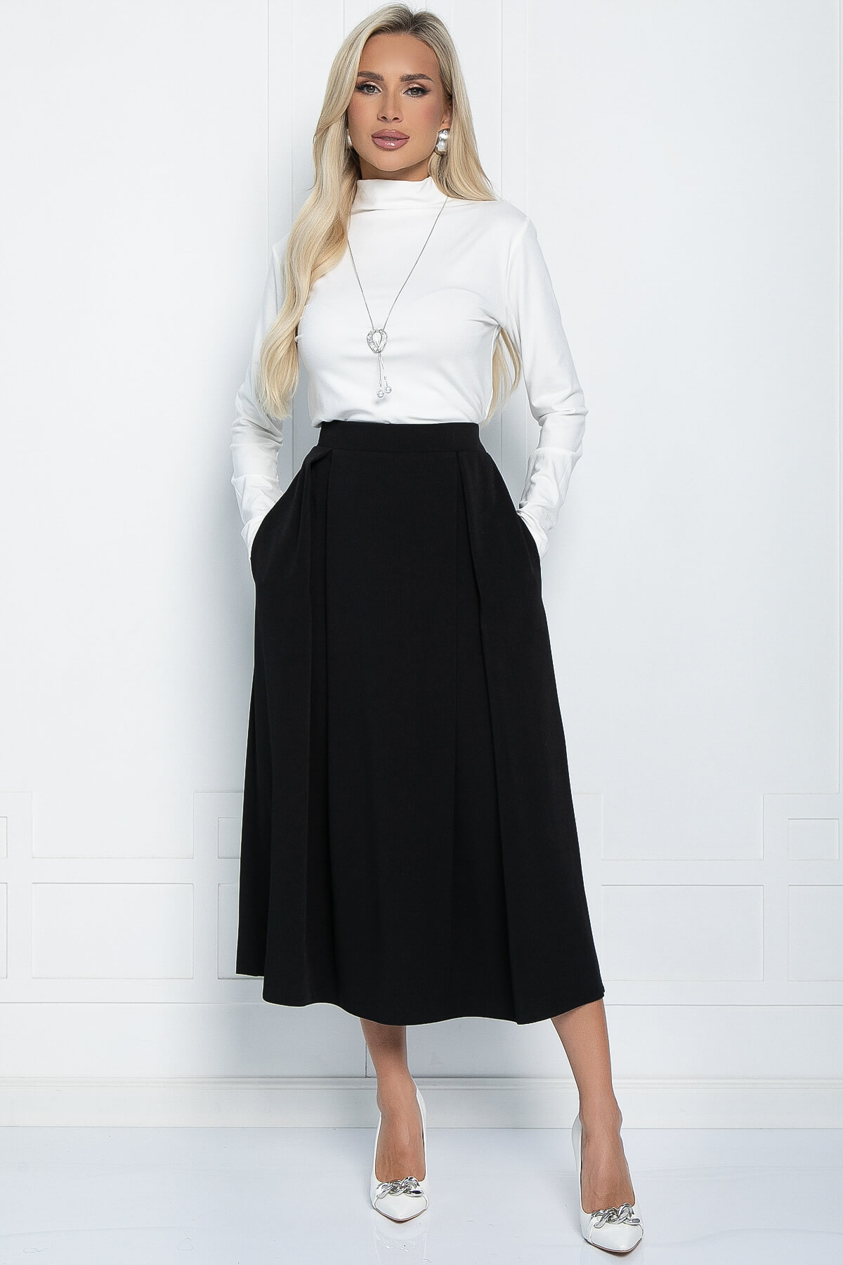

Юбка женская LT Collection Мариэтта черная 50 RU, Черный, Мариэтта