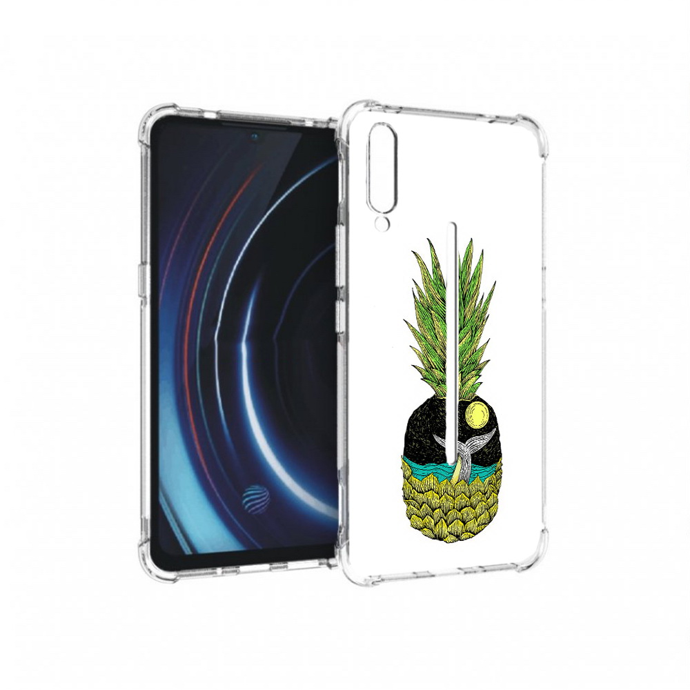 

Чехол MyPads Tocco для Vivo iQOO ананас с китом (PT226955.389.220), Прозрачный, Tocco