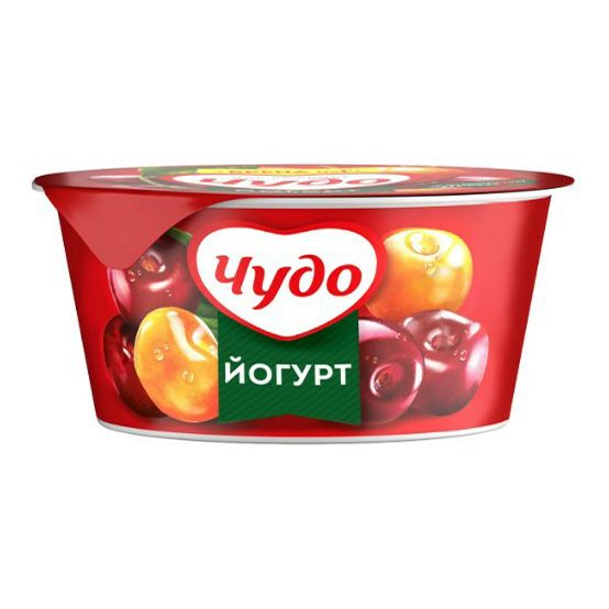 Йогурт Чудо вишня-черешня 2% БЗМЖ 130 г