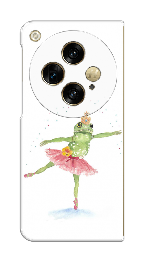 

Чехол на Oppo Find N3 "Лягушка-балерина", Зеленый, 2515550-1