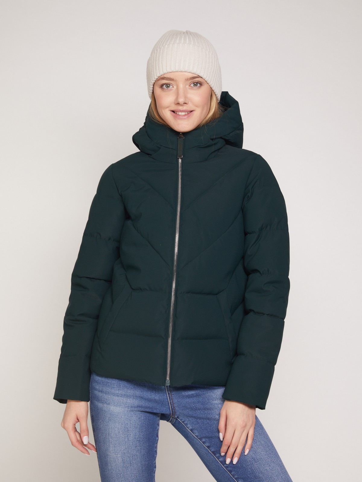 

Куртка женская Zolla 213351020947900 зеленая XXL, 213351020947900