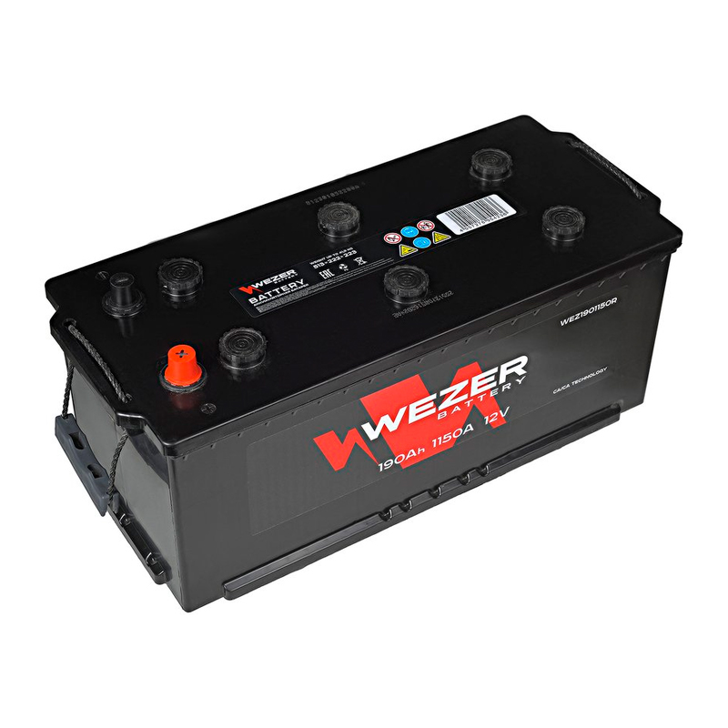 

Wez1901150r_аккумуляторная Батарея! 190ah 1150a +Справа 513/223/223 WEZER арт. WEZ1901150R