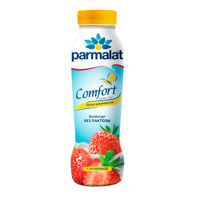 Йогурт питьевой Parmalat Comfort с вишней без лактозы 17 290 г 107₽