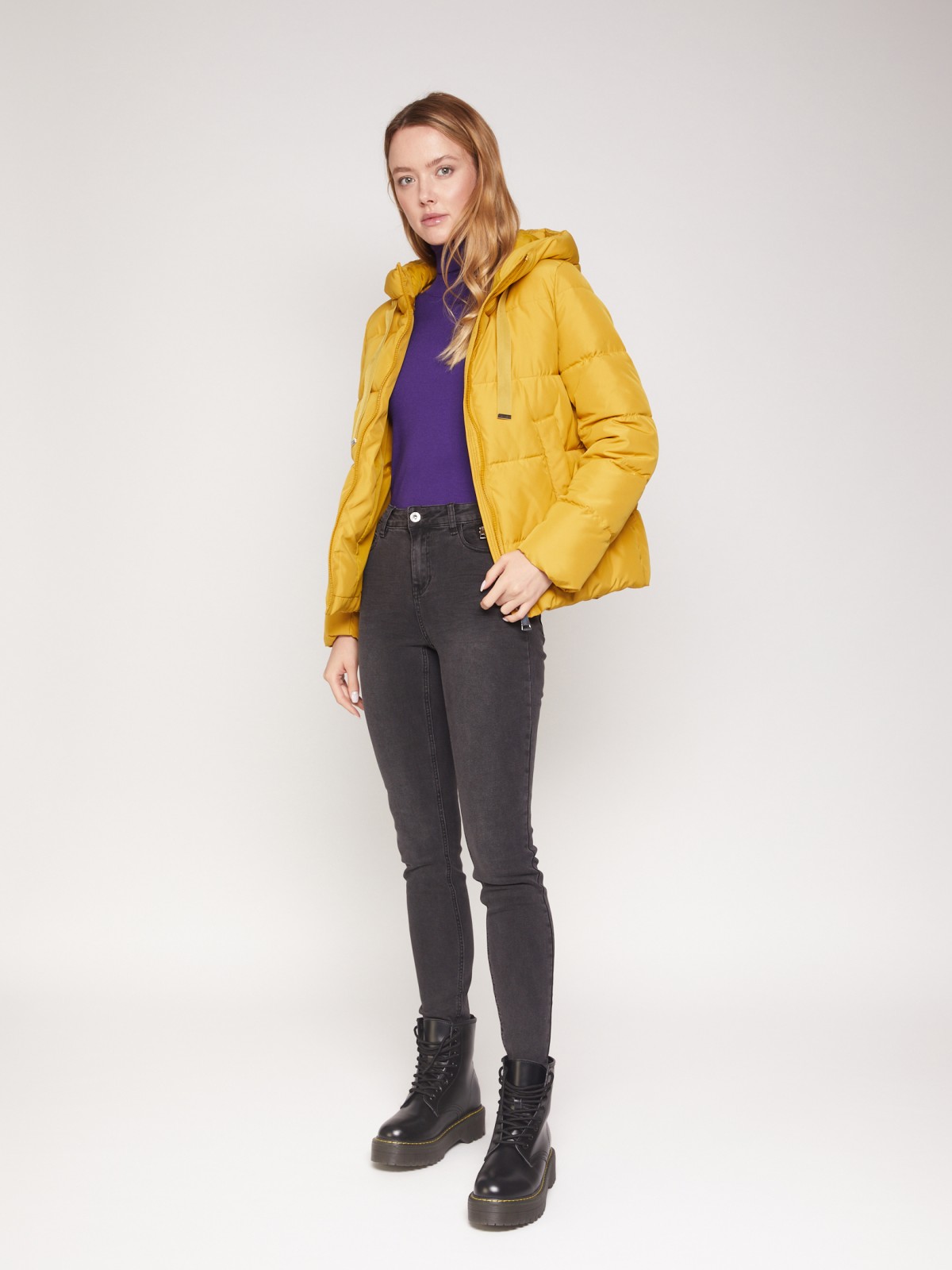 

Куртка женская Zolla 213351023842000 желтая XXL, 213351023842000