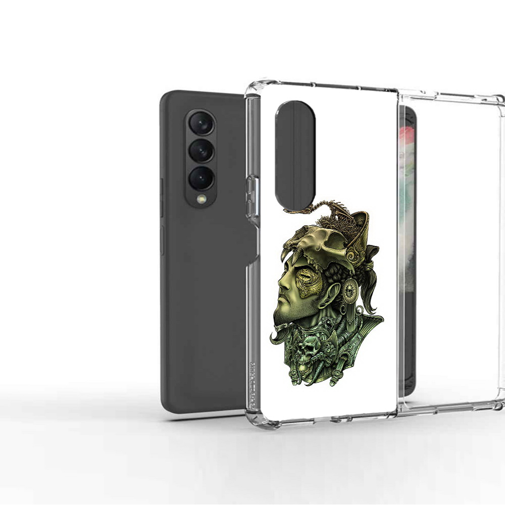 

Чехол MyPads Tocco для Samsung Galaxy Z Fold2 бронзовый воин, Прозрачный, Tocco