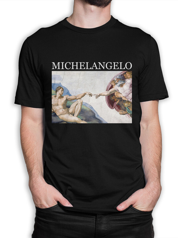 

Футболка мужская Dream Shirts Микеланджело - Сотворение Адама черная 3XL, Черный, Микеланджело - Сотворение Адама