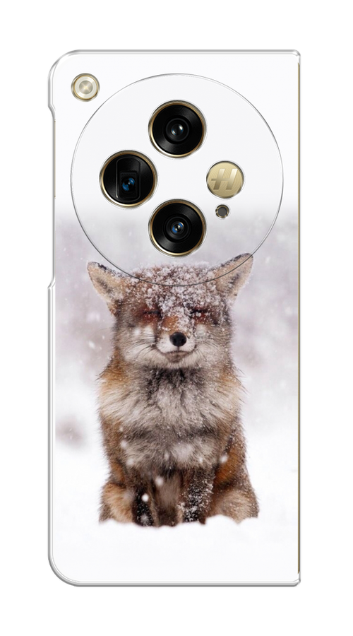 

Чехол на Oppo Find N3 "Зимняя лиса", Белый;серый;коричневый, 2515550-1
