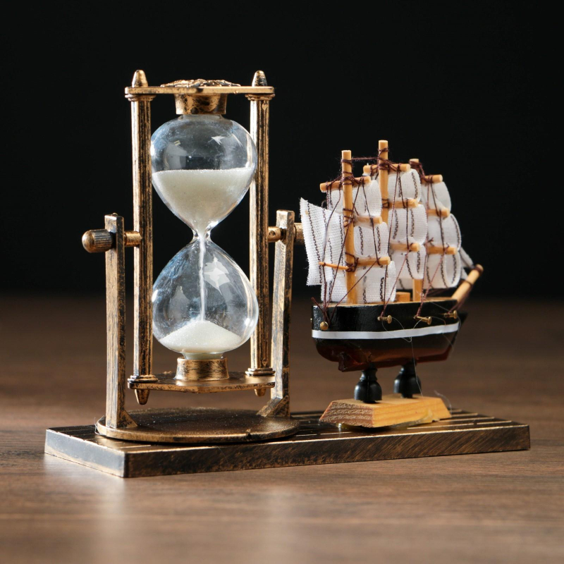 Часы песочные Фрегат, сувенирные, 15.5 х 6.5 х 12.5 см, микс,4154484