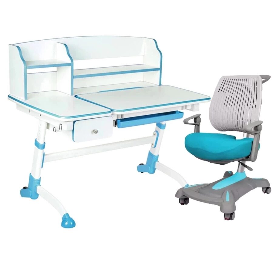 

Комплект FunDesk парта Amare II Blue, кресло Contento Blue 515468222861, Голубой
