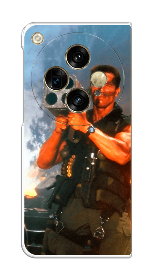 

Чехол на Oppo Find N3 "Арнольд Шварцнеггер с базукой", Голубой;коричневый, 2515550-1